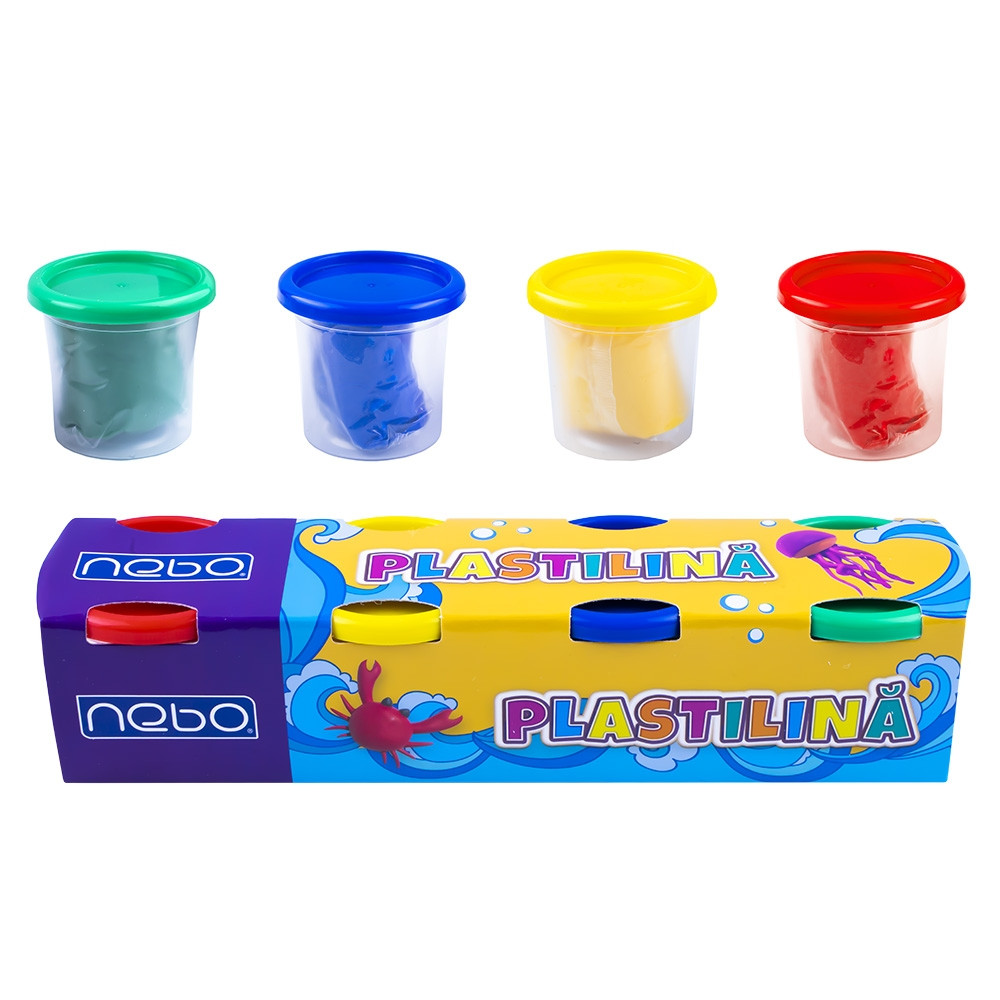 Plastilina parfumata pentru modelaj, 3 ani+, 4 culori x 100 grame - imagine 8